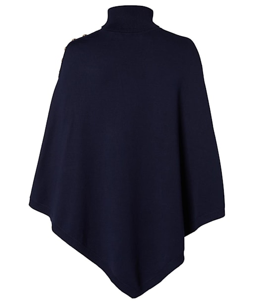 Women's Holland Cooper Roll Neck Knitted Cape - Ink Navy