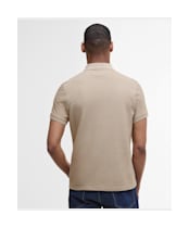 Men's Barbour Sports Polo 215G - Washed Stone