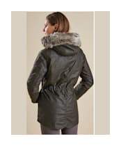 Women's Barbour Kelsall Waxed Jacket - Olive
