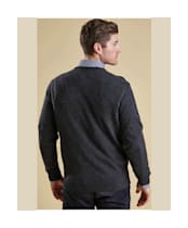 Men's Barbour Essential Lambswool Crew Neck Sweater - Charcoal