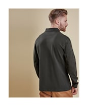 Men’s Barbour Long Sleeved Sports Polo Shirt - Forest