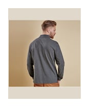 Men’s Barbour Long Sleeved Sports Polo Shirt - Slate Marl 
