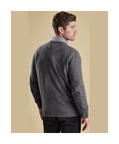 Men's Barbour Essential Lambswool Crew Neck Sweater - New Storm Grey