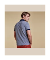 Men's Barbour Sports Polo Mix Shirt - Midnight