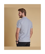 Men's Barbour Sports Polo 215G - Grey Marl
