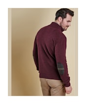 Men’s Barbour Holden Half Zip Sweater - Merlot