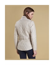 Women's Barbour Flyweight Cavalry Quilted Jacket - Pearl
