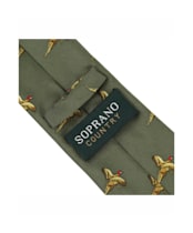 Men's Soprano Flying Pheasant Country Tie - Country Green