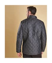 Men's Barbour Flyweight Chelsea Quilted Jacket - Navy / Atlantic Blue