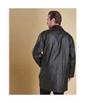 Barbour Border Waxed Jacket - Sage