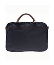 Barbour Wax and Leather Briefcase - Navy