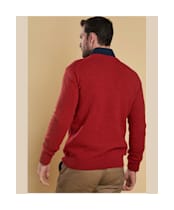 Men’s Barbour Tisbury Crew Neck Sweater - Rich Red