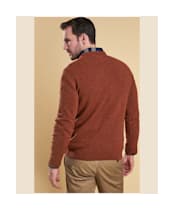 Men’s Barbour Tisbury Crew Neck Sweater - Dark Clay