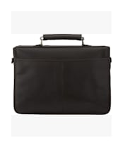 Barbour Leather Briefcase - Chocolate