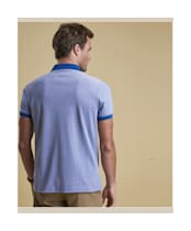 Men's Barbour Sports Polo Mix Shirt - Electric Blue