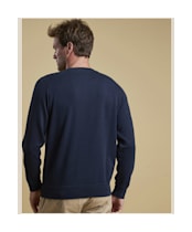 Men’s Barbour Prep Logo Crew Neck Sweater - Navy