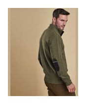 Men’s Barbour Holden Half Zip Sweater - Olive Marl