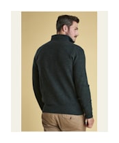 Men's Barbour Essential Lambswool Half Zip Sweater - Seaweed Mix