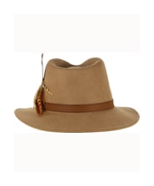 Women’s Hicks & Brown The Suffolk Fedora - Gamebird Feather - Camel