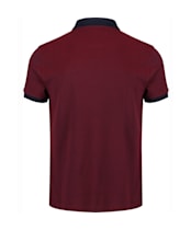 Men's Barbour Sports Polo Mix Shirt - Dark Red