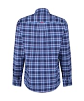 Men’s Crew Clothing Flannel Classic Check Shirt - Lapis Blue
