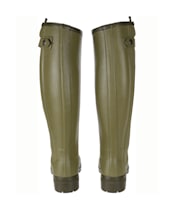 Women's Le Chameau Chasseur Leather Lined Wellingtons - Green (Vert Vierzon)