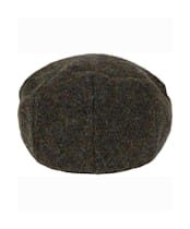 Heather Highland Harris Tweed Flat Cap - Forest