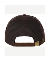 Heather Hamilton Wax Leather Peak Baseball Cap - Brown