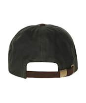 Heather Hamilton Wax Leather Peak Baseball Cap - Olive