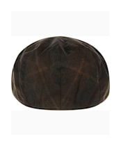 Heather Charles Tartan Wax Flat Cap - Hunter