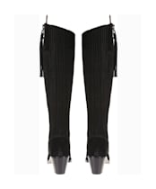 Women's Fairfax & Favor Heeled Regina Boots - Black Suede