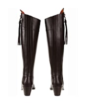 Women’s Fairfax & Favor Regina Heeled Leather Boots - Mahogany Leather