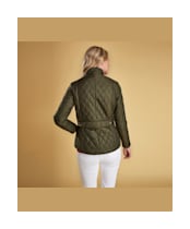 Women's Barbour Flyweight Cavalry Quilted Jacket - Olive