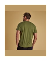 Men’s Barbour Logo Tee - Burnt Olive