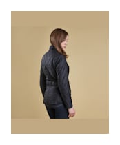 Women's Barbour Flyweight Cavalry Quilted Jacket - Black