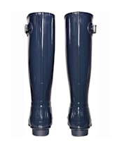 Women's Hunter Original Tall Gloss Wellington Boots - Navy