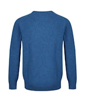 Men's Barbour Essential Lambswool Crew Neck Sweater - Blue Steel
