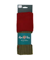 Men's Alan Paine Shooting Socks - NEW RED/OLIVE
