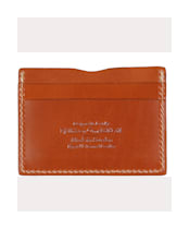 Fjallraven Ovik Card Holder - Leather Cognac