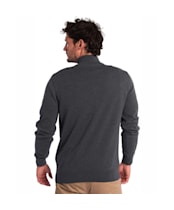 Men’s Barbour Cotton Half Zip Sweater - Charcoal Marl