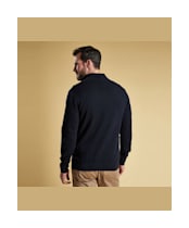 Men’s Barbour Cotton Half Zip Sweater - Navy
