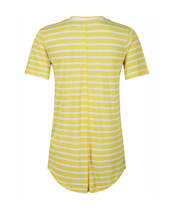 Women’s Joules Lola Stripe Tee - White/Yellow Stripe