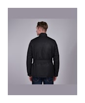 Men’s Barbour International Coloured SL International Waxed Jacket - Black