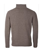 Men's Barbour Essential Wool Half Zip Sweater - Dark Stone