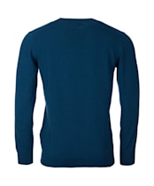 Men's Barbour Essential Lambswool Crew Neck Sweater - Dark Aqua