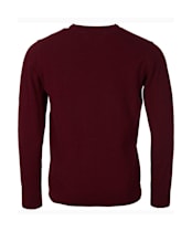 Men's Barbour Essential Lambswool Crew Neck Sweater - Ruby