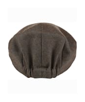 Women's Schoffel Chatsworth Tweed Cap - Loden Green Herringbone Tweed