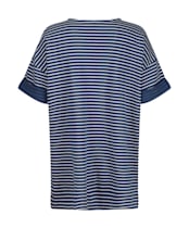 Women’s Crew Clothing Corten Top - White/Navy