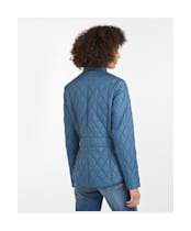 Women's Barbour Flyweight Cavalry Quilted Jacket - China Blue