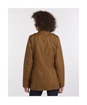 Women's Barbour Defence Lightweight Waxed Jacket - Sand